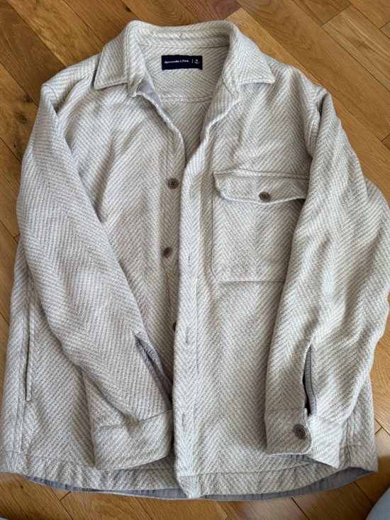Abercrombie & Fitch Other - Abercrombie & Fitch Heathered Cream Knit Jacket